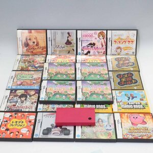 動作品 ニンテンドー DSi 本体 ピンク＋大量DSソフト付き おいでよどうぶつの森 トモダチコレクション リズム天国 マリオ◆795f13