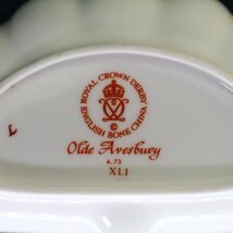 美品！ロイヤルクラウンダービー★オールドエイズベリー 扇形小皿★Royal Crown Derby Olde Avesbury 英国王室御用達 伊万里風◆684f14_画像7