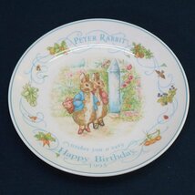 WEDGWOOD 1990/1995年 ピーターラビット クリスマス＆バースデー イヤープレート2枚セット 飾り皿 ウェッジウッド◆791f19_画像6