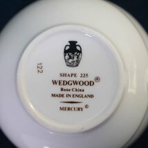 美品！ウェッジウッド マーキュリー カップ＆ソーサー 黒壺印 白 銀縁 WEDGWOOD MERCURY◆791f04_画像7