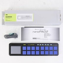 未使用品！KORG コルグ nanoPAD2 USB MIDIコントローラー ブルーイエロー★804v23_画像1