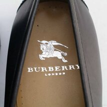 BURBERRY バーバリー 25cm ローファー スリッポン ビジネスシューズ メンズ 黒 ブラック レザー◆806f17_画像5