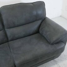 リラックスフォーム 関家具 ベレーザII ラブソファ 2.5人掛け グレー系 レザーテックス RELAX FORM BELLEZZA II○806h03_画像4