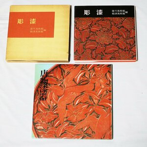 【日本古美術関連 No.1】彫漆・唐物漆器　書籍２冊