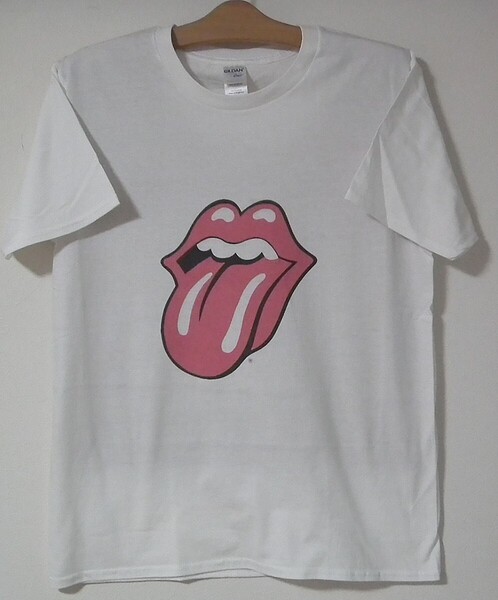 新品・送料込★ローリングストーンズ★白半袖★ベロ★ROLLING STONES