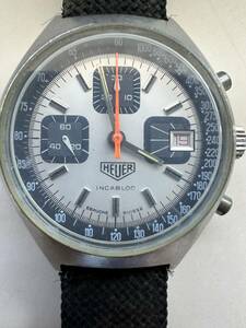 値引きしました！　Heuer ホイヤー クロノグラフ メンズ　手巻き時計　