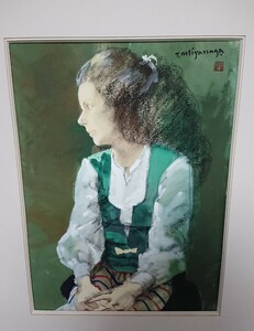 Art hand Auction 1287 [정작] 미야나가 다케히코, 감정단으로부터 늘 높은 평가를 받는 화가 수채화 파스텔, 삽화, 그림, 다른 사람