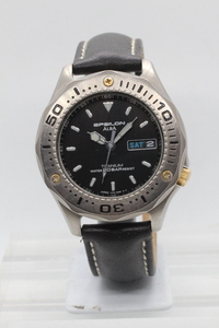 【SEIKO】ALBA EPSILON V743-6030 20BAR TITANIUM JAPAN 中古品時計 未使用牛革ベルト装着 電池交換済み24.3.3