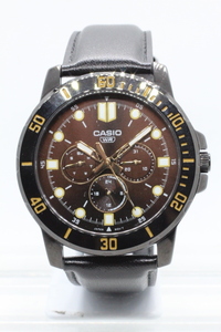 【CASIO】WR QUARTZ マルチファンクション MTP-VD300 STAINLESS STEEL BACK JAPAN MOVMENT 中古美品時計 電池交換済み 24.3.10