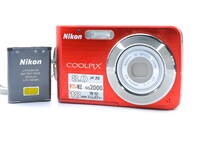 ★現状品/外観きれい★ ニコン NIKON COOLPIX S210 レッド_画像1