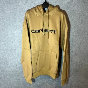 Carhartt カーハート Hooded パーカー プルオーバー ブラウン 茶系 Lサイズ 中古現状品　240302M05