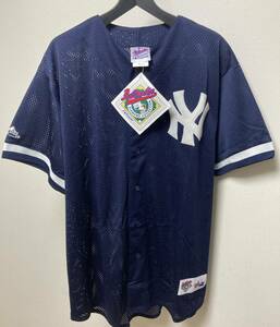 未使用品 MLB ニューヨーク ヤンキース Majestic ユニフォーム XL マジェスティック New York Yankeesベースボールシャツ