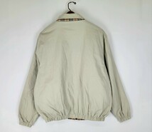 ～00s BURBERRYS LONDON リバーシブル スイングトップ ベージュ ノバチェック M 実寸 L XL 程度 バーバリー ドリズラージャケット_画像2