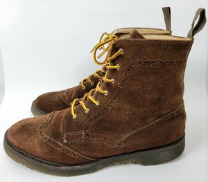 ENGLAND製 ジョージコックス MEN'S MELROSE ウイングチップ スウェードブーツ 茶色 9 27.5cm 28cm レースアップブーツ 革靴 14959 1107-101