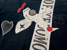 当時物 ficce uomo 切り替え ワッペン Tシャツ 黒 M L フィッチェ ドン小西 80年代 90年代_画像4