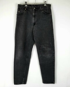 良好 93年 USA製 levi's 550 ブラック w34 90s 90年代 アメリカ製 アメリカ古着 黒 ビンテージジーンズ オレンジタブ