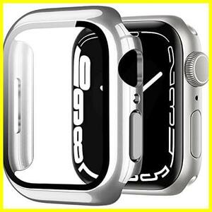 ★45mm_ブリビアントシルバー★ YOFITAR Apple Watch 8/7用ケース 41mm-45mmメッキ加工 アップルウォッチ Series 8/7 用 保護ケース