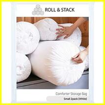 ★PastelYellow_SX2★ Roll&Stack ロールアンドスタック ふとん収納袋, 衣類収納袋 - S (15L) Yellow X 2_画像1