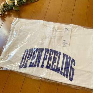 新品 ★ GU ★ ジーユー BOYS グラフィックT 半袖 カレッジロゴ2 / 半袖 Tシャツ / ホワイト 160 / レディース キッズの画像8