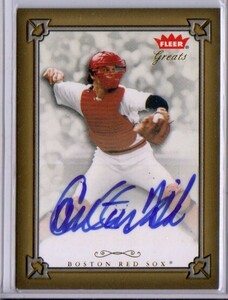 Carlton Fisk カールトン・フィスク　Auto 直筆サイン Fleer Greats 2004