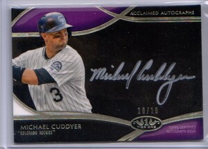 Michael Cuddyer マイケル・カダイヤー Auto シルバー直筆サイン 10枚限定 Topps Tier One 2014