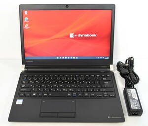  ☆ 東芝 dynabook R73/J Core i3-7100U 2.4GHz/HDD 500GB/無線LAN/Bluetooth/Webカメラ/DVD-Sマルチ/Office 2021/最新W11&リカバリ ☆0340