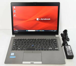  ☆東芝 dynabook PS63U i5-6300U 2.4(3.0)/SSD 256G/16G/13.3タッチ1920x1080/無線/Bt/カメラ/BL-KB/Office 2021/最新W11&リカバリ ☆0339