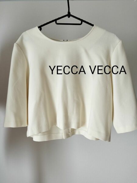 未使用タグ付きYECCA VECCAバックジッパー カットソーF