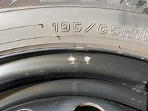 D15043 トヨタ ノア ＶＯＸＹ 純正 スチール エスクァイア アイシス 等 ウィンターMAXX 195/65R15 付き ６Ｊ +５０_画像5