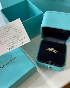 最終価格 ティファニー ノット ダイヤ リング 10号 Tiffany knot