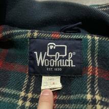 B @ 米国製 '希少 ビンテージ' WOOLRICH ウールリッチ 高品質 ジップアップ コート / ジャケット M メンズ 上着 アウター 古着 USA製 90's_画像6