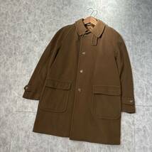 SS ＊ 美品 イタリア製 '高級感溢れる' MITSUMINE ミツミネ 三峰 WOOL & CASHMERE メルトンウール ステンカラーコート 50 メンズ 紳士服_画像2