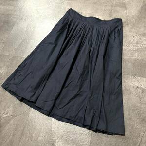 CC ☆ 洗練されたデザイン!! '国内正規品' S MaxMara マックスマーラ ロング丈 フレアスカート size:38 レディース ボトムス 婦人服 NVY