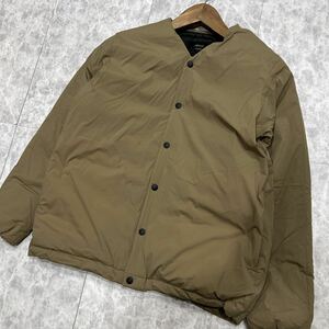  ZZ @ 保温性抜群 '人気モデル' NANGA ナンガ URBAN RESARCH 別注 NYLON ノーカラー 中綿 ダウン ジャケット M メンズ 上着 アウター 