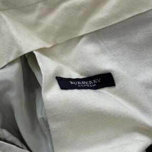 Y ☆ 高級ラグジュアリー服 '日本製' BURBERRY LONDON バーバリー COTTON×WOOL生地 ワンタック スラックスパンツ size:85 ボトムス 紳士服の画像8