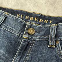 V ☆ 高級ラグジュアリー服 '国内正規品' BURBERRY LONDON バーバリー 濃紺 スリムスキニー デニムパンツ ジーンズ 38 レディース ボトムス_画像5