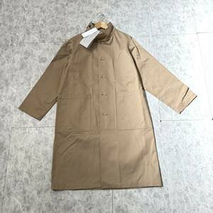 Q☆未使用/ 定額73.700円 '日本製' SEEALL シーオール 上質コットン100生地 スタンドカラーコート size:2 メンズ アウター 紳士服 ベージュ