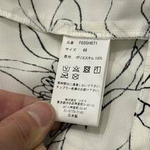 P☆美品/高級感溢れる!!'日本製' fit MIHARA YASUHIRO ミハラヤスヒロ 長袖 ストレッチ素材 総柄 オープンカラーシャツ 46 トップス 紳士服_画像7