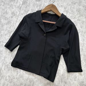 JJ @ 日本製 '着心地抜群' support surface サポートサーフェス 半袖 WOOL ボタン シャツ / ブラウス size0 レディース 上着 トップス 黒系