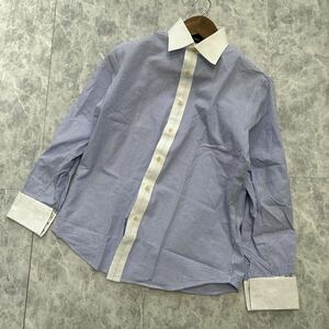 L @ 良品 / 人気モデル '洗礼されたデザイン' PS Paul Smith ポールスミス 長袖 COTTON ストライプ柄 ボタンシャツ sizeS 紳士服 トップス