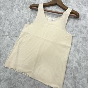 M ＊ 国内正規品 高級婦人服 '極上シルク100%' Chloe クロエ 最高峰 SILK ノースリーブ シャツ / ブラウス 36 レディース トップス