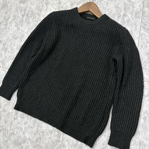 W ＊ 良品 '着心地抜群' TOMORROWLAND tricot トゥモローランド 高品質 WOOL & CASHMERE ニット 長袖 クルーネック セーター L メンズ