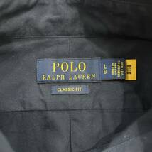 ZZ @ 国内正規品 '人気 ポニー刺繍' Polo Ralph Lauren ポロラルフローレン 長袖 COTTON ボタンダウン シャツ L メンズ 紳士服 トップス _画像5