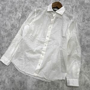 ZZ @ 日本製 '高級感溢れる' LOVELESS ラブレス 長袖 COTTON × LINEN ボタンシャツ ワイシャツ sizeM 着心地抜群 メンズ 紳士服 トップス 