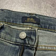 K ☆ 人気モデル!! '国内正規品' POLO RALPH LAUREN ラルフローレン スリム テーパード デニムパンツ ジーンズ size28×30 メンズ ボトムス_画像9