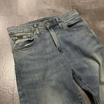 K ☆ 人気モデル!! '国内正規品' POLO RALPH LAUREN ラルフローレン スリム テーパード デニムパンツ ジーンズ size28×30 メンズ ボトムス_画像4