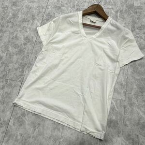 LL @ 人気モデル '高級感溢れる' DRIES VAN NOTEN ドリスヴァンノッテン 半袖 COTTON Vネック Tシャツ / カットソー L 紳士服 トップス