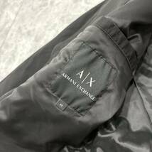 QQ1 ＊ 21年製 国内正規品 '高級紳士服' ARMANI EXCHANGE アルマーニ エクスチェンジ 中綿 ジャケット size40 メンズ アウター BLACK_画像6