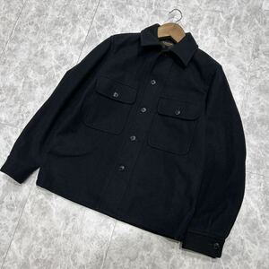 I @ 美品 / 日本製 'これからの季節◎' A VONTADE アボンタージ 長袖 WOOL混 シャツ / ウール ジャケットsizeS 高級紳士服 トップス NAVY