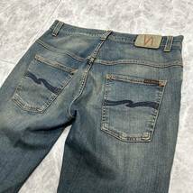 HH @ イタリア製 '洗礼されたデザイン' NUDIE JEANS ヌーディージーンズ 1004714 ヴィンテージ加工 デニムパンツ / ジーンズ W32 L32 古着_画像5